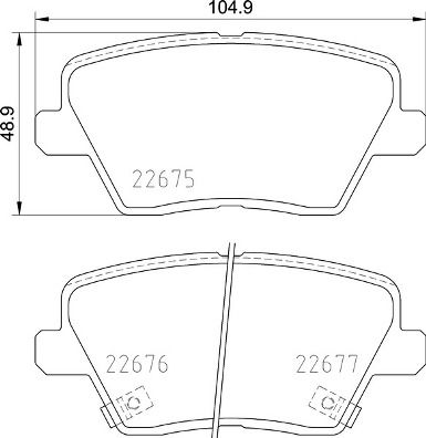 Bremsbelagsatz, Scheibenbremse Hinterachse Brembo P 30 109 von Brembo