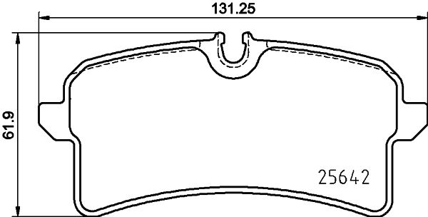 Bremsbelagsatz, Scheibenbremse Hinterachse Brembo P 65 040 von Brembo