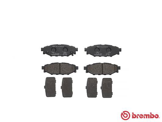 Bremsbelagsatz, Scheibenbremse Hinterachse Brembo P 78 020X von Brembo