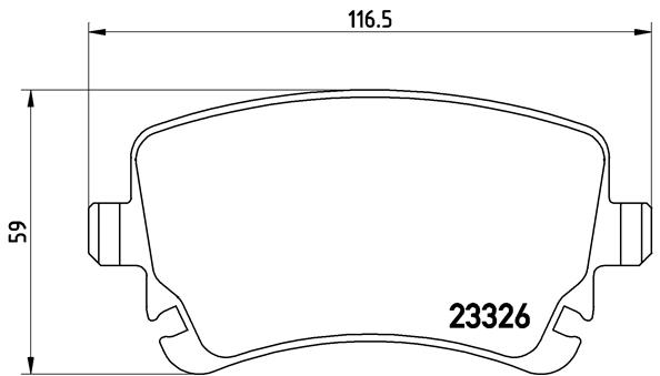 Bremsbelagsatz, Scheibenbremse Hinterachse Brembo P 85 076 von Brembo