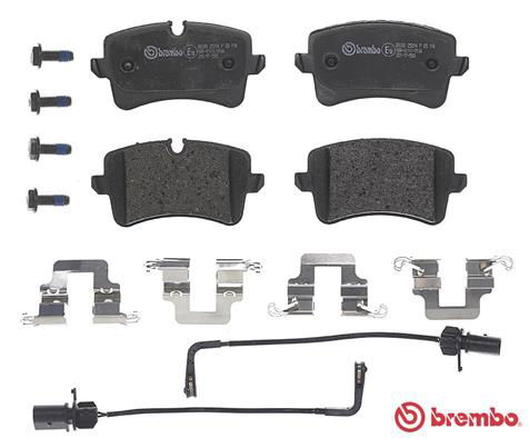 Bremsbelagsatz, Scheibenbremse Hinterachse Brembo P 85 118X von Brembo