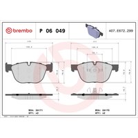 Bremsbelagsatz BREMBO P 06 049 von Brembo