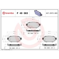 Bremsbelagsatz BREMBO P 49 063 von Brembo