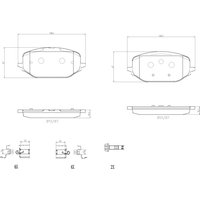 Bremsbelagsatz BREMBO P 61 142 von Brembo