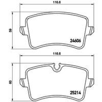 Bremsbelagsatz BREMBO P 85 120 von Brembo