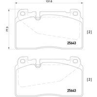 Bremsbelagsatz PRIME LINE BREMBO P 85 123 von Brembo