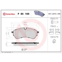 Bremsbelagsatz BREMBO P 85 169 von Brembo