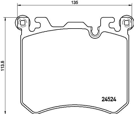 Bremsbelagsatz, Scheibenbremse Vorderachse Brembo P 06 077 von Brembo