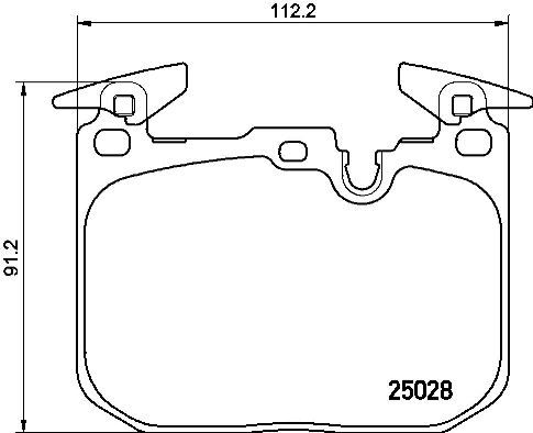 Bremsbelagsatz, Scheibenbremse Vorderachse Brembo P 06 088X von Brembo