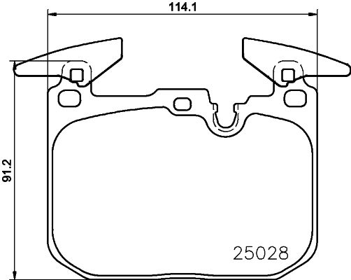 Bremsbelagsatz, Scheibenbremse Vorderachse Brembo P 06 096X von Brembo