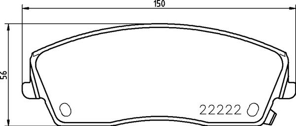 Bremsbelagsatz, Scheibenbremse Vorderachse Brembo P 11 041 von Brembo