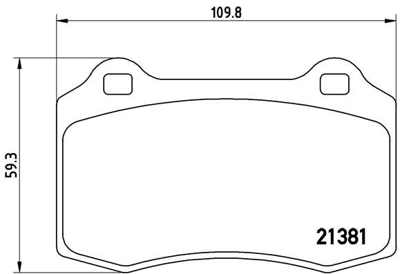 Bremsbelagsatz, Scheibenbremse Vorderachse Brembo P 24 073 von Brembo