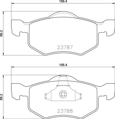 Bremsbelagsatz, Scheibenbremse Vorderachse Brembo P 24 219 von Brembo