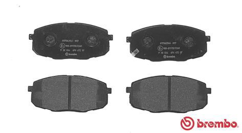 Bremsbelagsatz, Scheibenbremse Vorderachse Brembo P 30 034X von Brembo