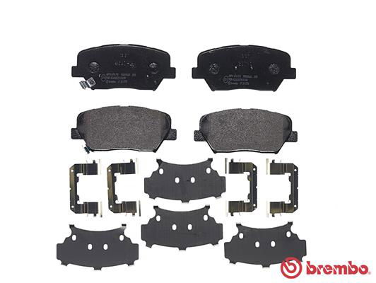 Bremsbelagsatz, Scheibenbremse Vorderachse Brembo P 30 070X von Brembo