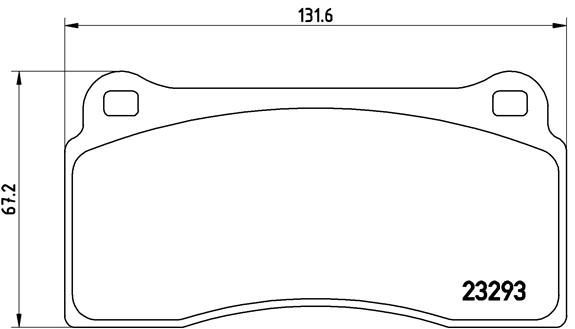 Bremsbelagsatz, Scheibenbremse Vorderachse Brembo P 36 018 von Brembo