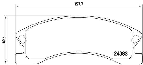 Bremsbelagsatz, Scheibenbremse Vorderachse Brembo P 37 008 von Brembo