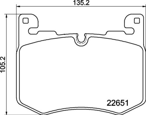 Bremsbelagsatz, Scheibenbremse Vorderachse Brembo P 44 030 von Brembo