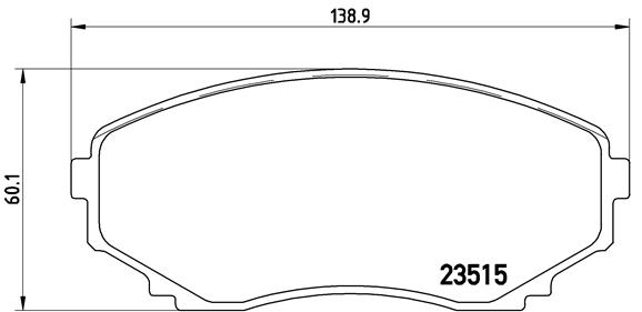 Bremsbelagsatz, Scheibenbremse Vorderachse Brembo P 49 028 von Brembo