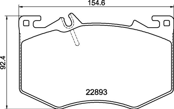 Bremsbelagsatz, Scheibenbremse Vorderachse Brembo P 50 166 von Brembo