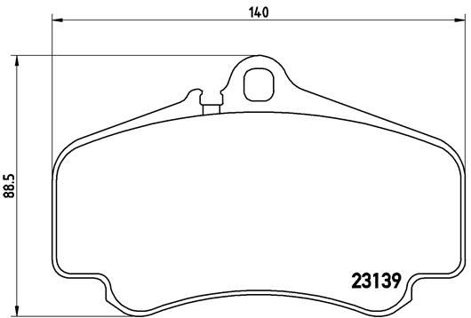 Bremsbelagsatz, Scheibenbremse Vorderachse Brembo P 65 011 von Brembo