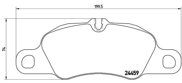 Bremsbelagsatz, Scheibenbremse Vorderachse Brembo P 65 018 von Brembo