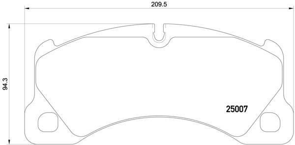 Bremsbelagsatz, Scheibenbremse Vorderachse Brembo P 65 021 von Brembo