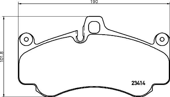 Bremsbelagsatz, Scheibenbremse Vorderachse Brembo P 65 032 von Brembo