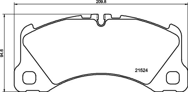 Bremsbelagsatz, Scheibenbremse Vorderachse Brembo P 65 046 von Brembo