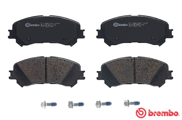 Bremsbelagsatz, Scheibenbremse Vorderachse Brembo P 68 067X von Brembo