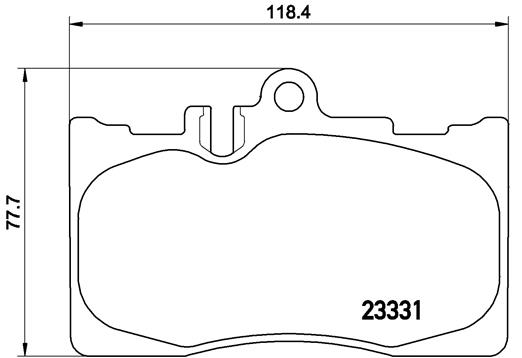 Bremsbelagsatz, Scheibenbremse Vorderachse Brembo P 83 058 von Brembo