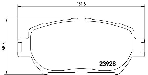 Bremsbelagsatz, Scheibenbremse Vorderachse Brembo P 83 062 von Brembo