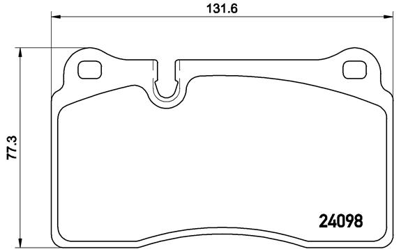 Bremsbelagsatz, Scheibenbremse Vorderachse Brembo P 85 110 von Brembo