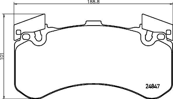 Bremsbelagsatz, Scheibenbremse Vorderachse Brembo P 85 136 von Brembo