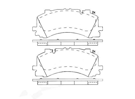 Bremsbelagsatz, Scheibenbremse Vorderachse Brembo P 85 170 von Brembo