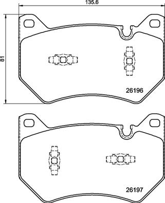 Bremsbelagsatz, Scheibenbremse Vorderachse Brembo P 85 181 von Brembo