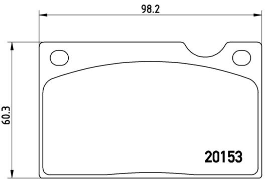 Bremsbelagsatz, Scheibenbremse Vorderachse Brembo P 86 003 von Brembo