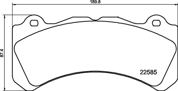 Bremsbelagsatz, Scheibenbremse Vorderachse Brembo P 86 034 von Brembo