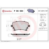 Bremsbelagsatz BREMBO P 85 064 von Brembo