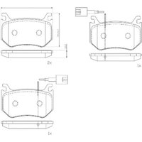 Bremsbelagsatz BREMBO P 23 184 von Brembo