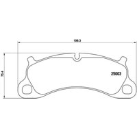 Bremsbelagsatz BREMBO P 65 025 von Brembo