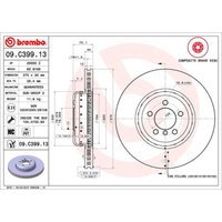 Bremsscheibe BREMBO 09C39913 vorne, belüftet, hochkarbonisiert, 1 Stück von Brembo