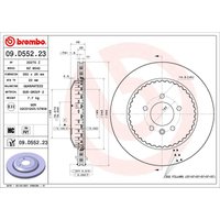 Bremsscheibe BREMBO 09D55223 hinten, belüftet, hochkarbonisiert, 1 Stück von Brembo