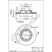 Bremsscheibe BREMBO 09.5848.10, vorne, belüftet , 1 Stück von Brembo