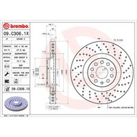 Bremsscheibe BREMBO XTRA LINE BREMBO 09.C306.1X, 1 Stück von Brembo