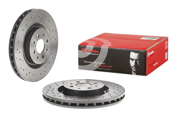 Bremsscheibe Vorderachse Brembo 09.8004.4X von Brembo