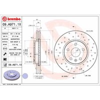 Bremsscheibe BREMBO 09.A971.1X von Brembo