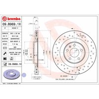 Bremsscheibe BREMBO 09.B969.1X von Brembo