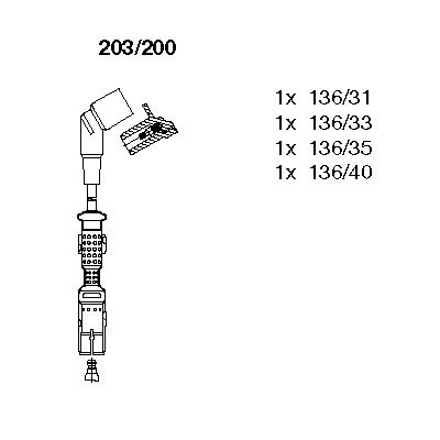 Zündleitungssatz Bremi 203/200 von Bremi