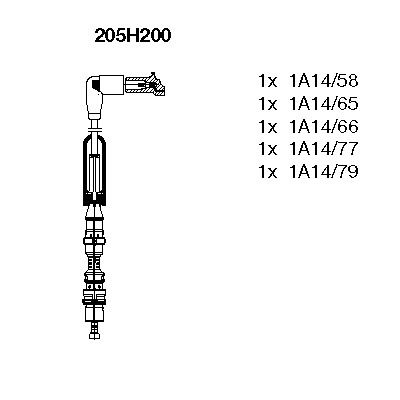 Zündleitungssatz Bremi 205H200 von Bremi